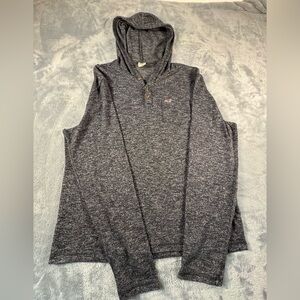 Hollister Charcoal Button-Up Hoodie